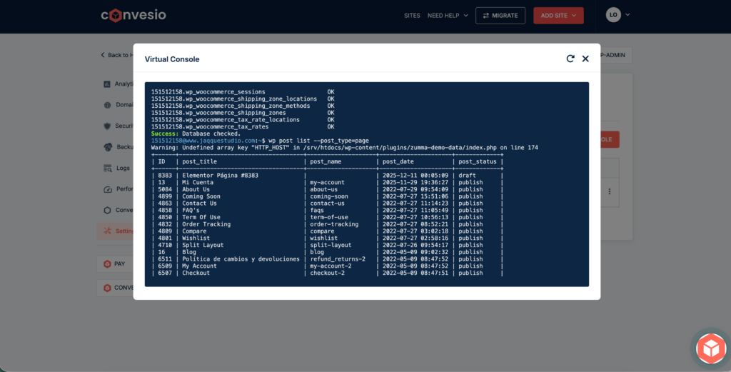 ConvesioConsole