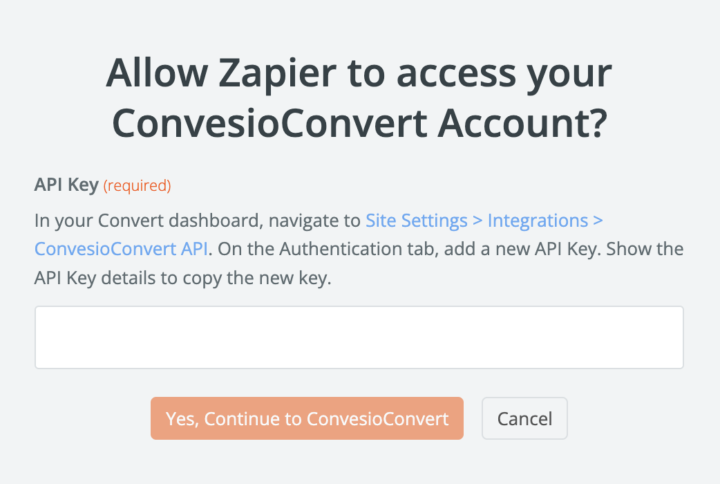 Zapier - Convesio Knowledge Base