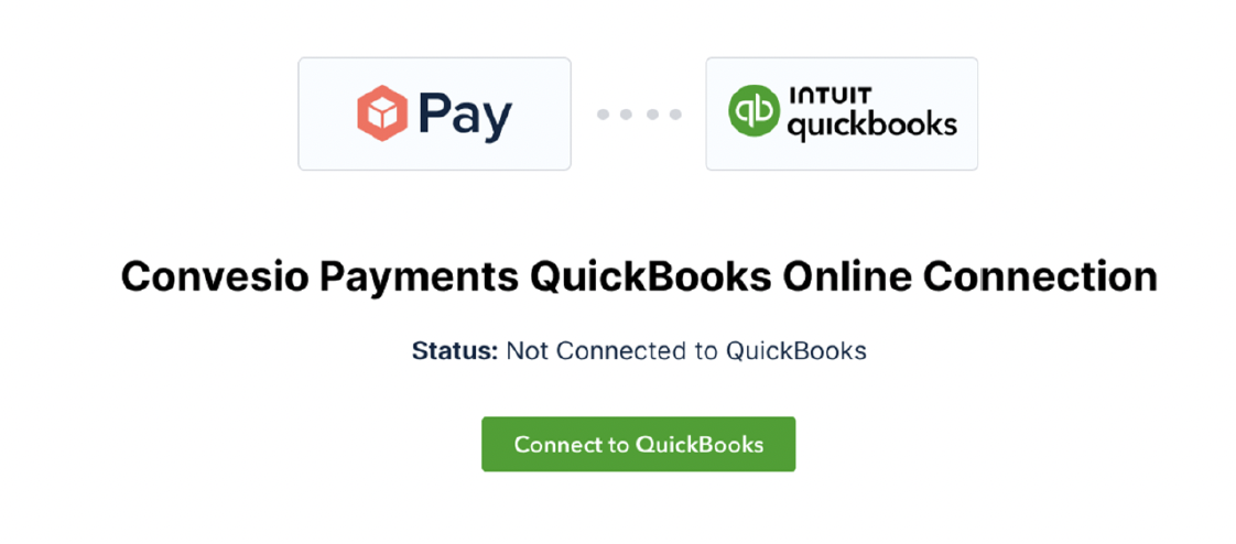 Connect QuickBooks Integration to ConvesioPay - Convesio Knowledge Base