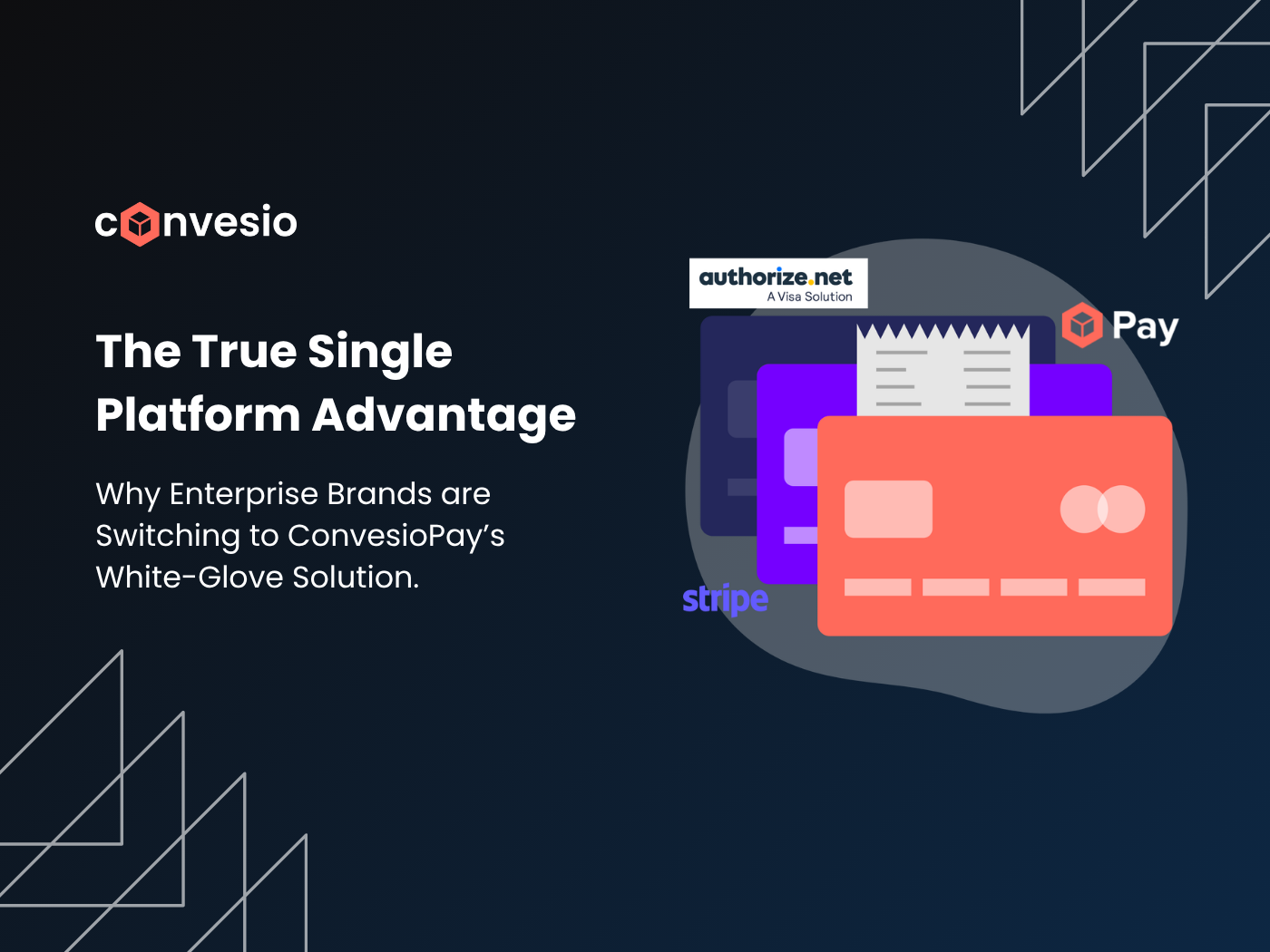 ConvesioPay vs Stripe vs Authorize.net